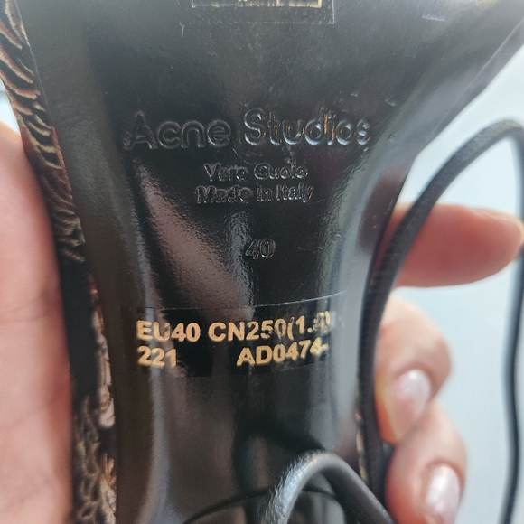 Acne Studios Brisa Sandal in Multi Black size 39 40 BNWOB - Picture 8 of 9